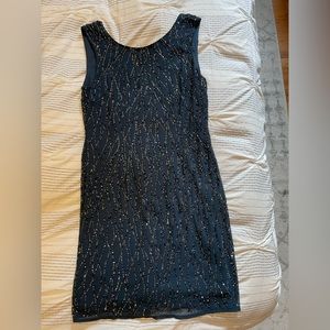 Gorgeous navy sequined dress